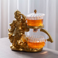 Creative Monkey King ชุดชาแก้วอัตโนมัติกาน้ำชาชาทนความร้อน Kungfu ชาดื่มชา Make Puer ชา Infuser