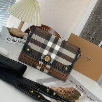 Burberry ดั้งเดิมกระเป๋าสะพายข้างลายตารางแบบคลาสสิก,Bag25คล้องไหล่แบบเย็บปะติดสำหรับผู้หญิง * 16.5ซม.