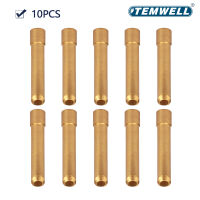 10PCS 1.01.62.4มม. ความยาว Wedge Tig Collet เชื่อม Consumable ทังสเตน Electrode Collet 10N24S 30มม. สำหรับ WP17 WP18 WP26ไฟฉาย