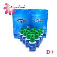 10 Bottles SKY D+ Glue Individual Fast Drying Eyelash Extensions Glue Green Cap 5ml Korea Adhesive Black Beauty Tools