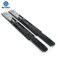 BETOCI metal buffer mute drawer slide rail soft close drawer guide rail three-section cabinet slide rail furniture hardware