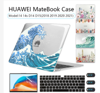 Huawei MateBook เคสสำหรับแล็ปท็อปขนาด14นิ้ว D15 D14 X14 X15เคสนุ่มและแข็ง2018, 2020, 2021ทาสีเคสป้องกัน