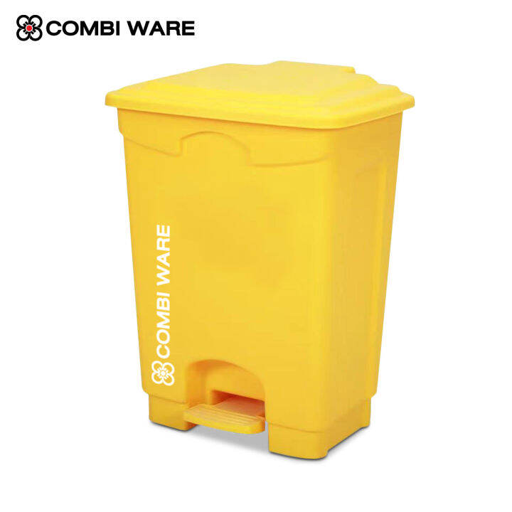 ถังขยะพลาสติกหลากสี-แบบเท้าเหยียบ-combi-ware