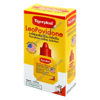 Tigerplast LeoPovidone ไทเกอร์พล๊าส ลีโอโพวิโดน ยาใส่แผลโพวิโดน-ไอโอดีน ขนาด 15มล.