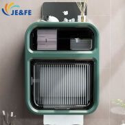 Toilet tissue box Perforation-free bathroom toilet wall storage paper box