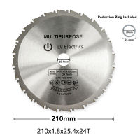 CMCP 210x30mm Circular Saw Blade 24T 48T 60T 80T TCT Saw Blade Carbide Tipped Wood Cutting Disc For Power Tools