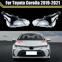 อะไหล่ฝาครอบไฟหน้ารถฝาครอบแสงโปร่งใสกระจกโคมไฟหน้าสำหรับ Toyota Corolla 2019 2020 2021