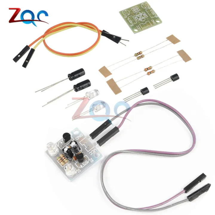 DIY Kit 5MM LED Simple Flash Light Circuit Simple flashing Leds Circuit ...