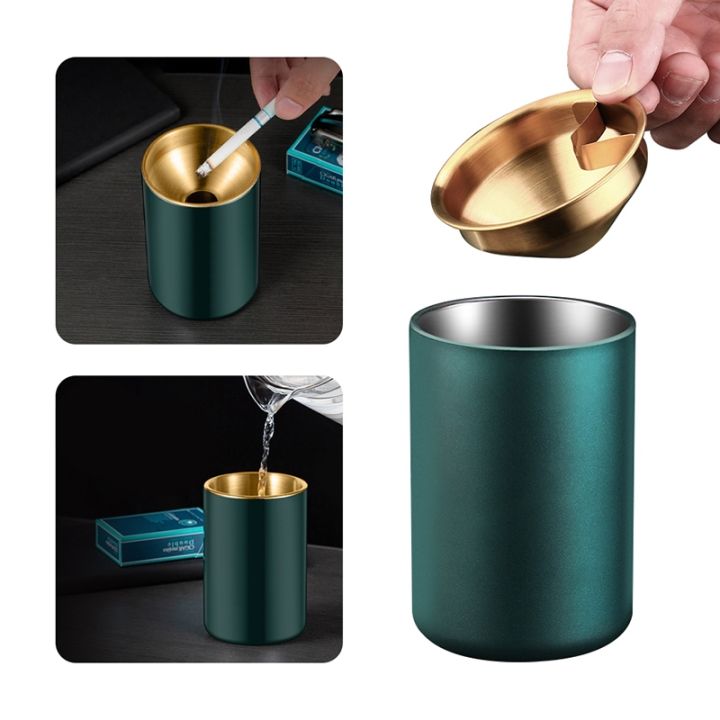 hot-dt-detachable-metal-ashtray-funnel-windproof-car-cup-room-anti-fly-ash-office