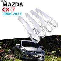 LAIFU ชุดคลุมที่จับประตูชุบโครเมียมหรูหราสำหรับ Mazda CX-7 CX7 CX 7 2006 ~ 2013อุปกรณ์เสริมสติกเกอร์รถ2012 2011 2010 2009 2008