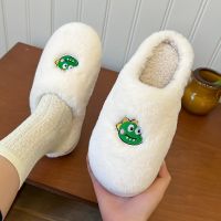 ✨READY STOCK✨Plush Cotton Slippers for Men and In Cartoon Couples Wear Indoor Bedroom Thick Bottom Non-slip Wear-resistant Shoes