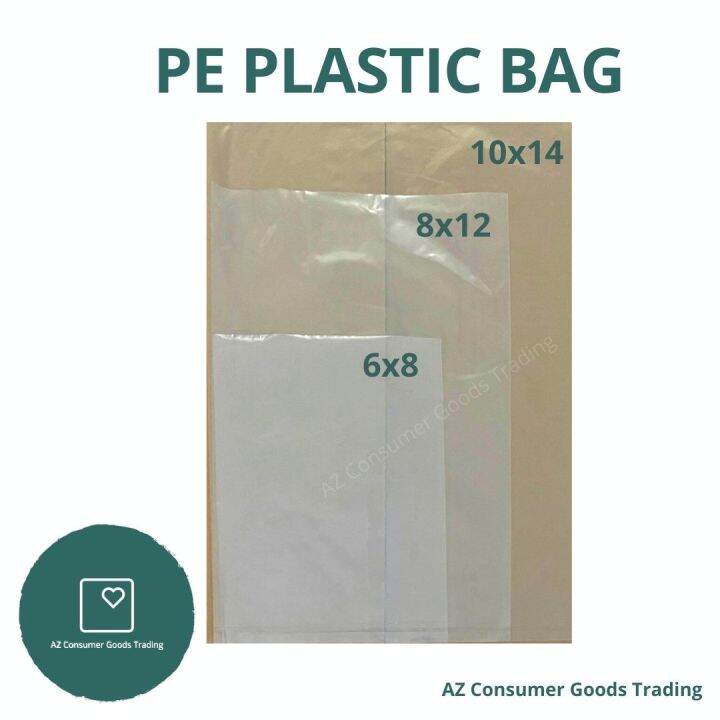 AZ Consumer Clear All Purpose PE Plastic Bag | 6x8 | | Lazada PH