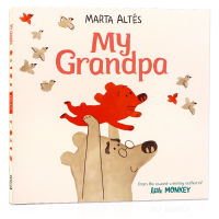 My grandfathers original English picture book my grandpa family affection and grandson relationship Marta Altes childrens English Enlightenment cognitive picture story book paperback boiled water stone picture book award little monkey co-author