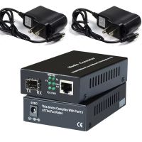 GIGABIT SFP MEDIA CONVERTER 1 Lan 1 Fiber  ( 2 ตัว )