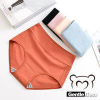 【2023】Gentle.bear กางเกงในสตรีผ้าฝ้ายกางเกงเอวสูงขนาดใหญ่ XXXXL Breathable ชุดชั้นในสตรี Elastic Soft ชุดชั้นในสตรี