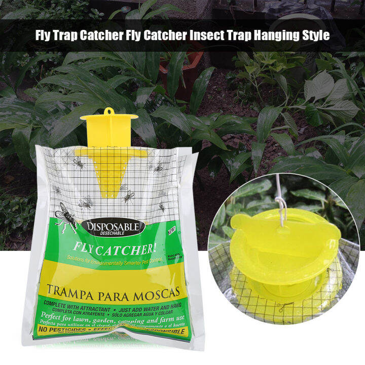 Rescue Disposable Fly Trap Bag Catches Up Flies in Room Kitchen Catches Harmful Flies in