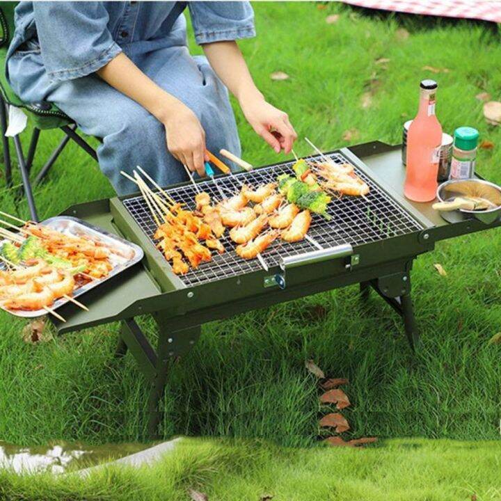 DAGLIGT Easy Assemble and Remove Camping Baking Grill Charcoal Grill