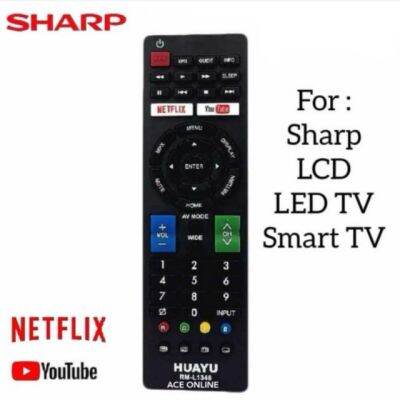 Replacement Remote Control For Sharp LEDLCD3DSmart NETFLIX RM-L1346 (GB234WJSA) BG289WJSA GB275WJSA,GA364WJSA G