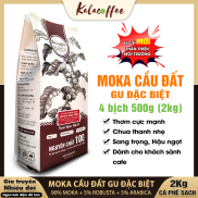 Combo 2kg cà Phê rang xay Moka Cầu Đất gu Đặc Biệt Nguyên Chất 100% Pha