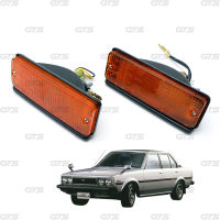 iBarod ไฟหรี่ ไฟกันชน ไฟหรี่ในกันชน ข้างซ้าย+ขวา สีส้ม สำหรับ Toyota Corolla KE70 TE71 DX GL ปี 1979-1987