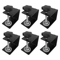 6Pcs Universal C Clamp Cabinet Installation Clamps Drawer C Clamp Installation Clamps Drill Hole Guide