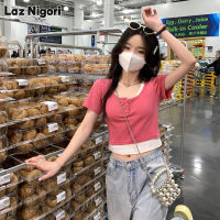 Laz Nigori เสื้อยืดผู้หญิง,เสื้อสีตัดกันสองชิ้นปลอมใหม่