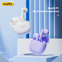 Realfit F1 หูฟังไร้สายบลูทูธ พร้อมไมโครโฟน Bluetooth 5.3 เสียงซูเปอร์เบส