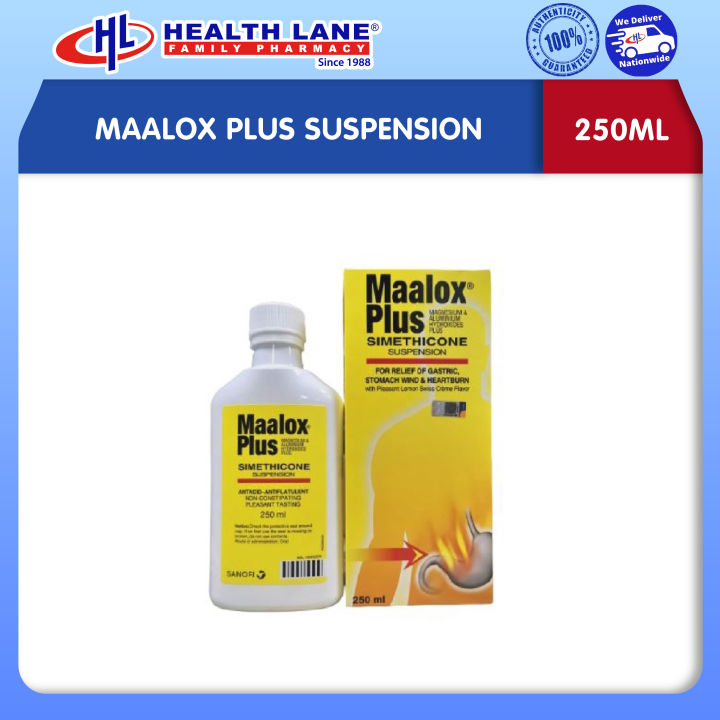 MAALOX PLUS SUSPENSION 250ML Lazada
