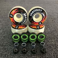 ล้อสเก็ตบอร์ด skateboard หนัง pu 52 mm 4 ล้อ แข็งแรง ทนทาน