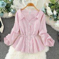 ✸ Ladies Striped Vintage Blouses