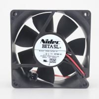 Original For Nidec 80*80*25Mm 8Cm D08A-24TS2 01 DC 24V 0.23A  2-Lines Inverter Cooling Fan