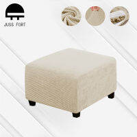 All-inclusive Stool Protector Square Corn fleece Chair Cover Elastic Home Footrest Stool Slipcover Sofa Chair Covers Couvre Pouf