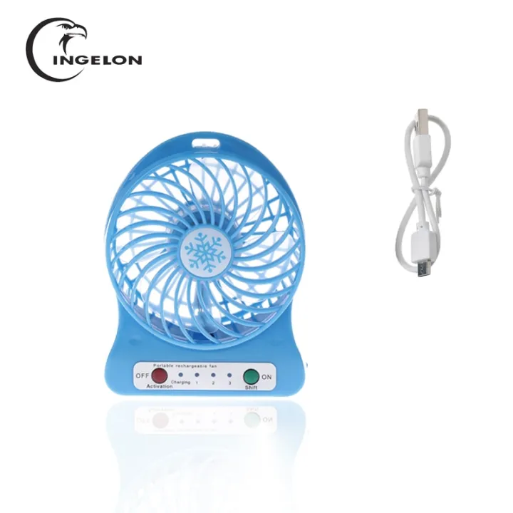 【CW】 NEW 2021 Portable Mini USB LED Fan Light Air Cooler Small Desk