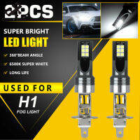 วงกลมเย็น2ชิ้น H1 Led ไฟหน้าหลอดไฟชุดแปลงไฟต่ำสูง Super Bright 6500พัน14000lm สีขาว Ip68กันน้ำ【cod】