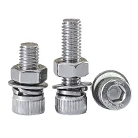 304 Stainless Steel Inner Hexagon Extension Bolt Screw Nut Set Complete Screw Combination M14 M16