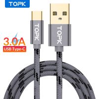 TOPK AN09 USB Type C Cable Ultra Durable Nylon Braided Fast Charging USB C Cable For iPhone Xiaomi Huawei 4C / Letv Etc