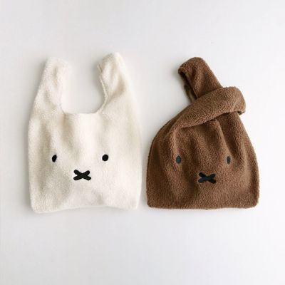 Miffy กระเป๋าถือ ผ้าแคชเมียร์ ลายแกะน่ารัก แฟชั่นฤดูใบไม้ร่วง ฤดูหนาว สไตล์ญี่ปุ่น