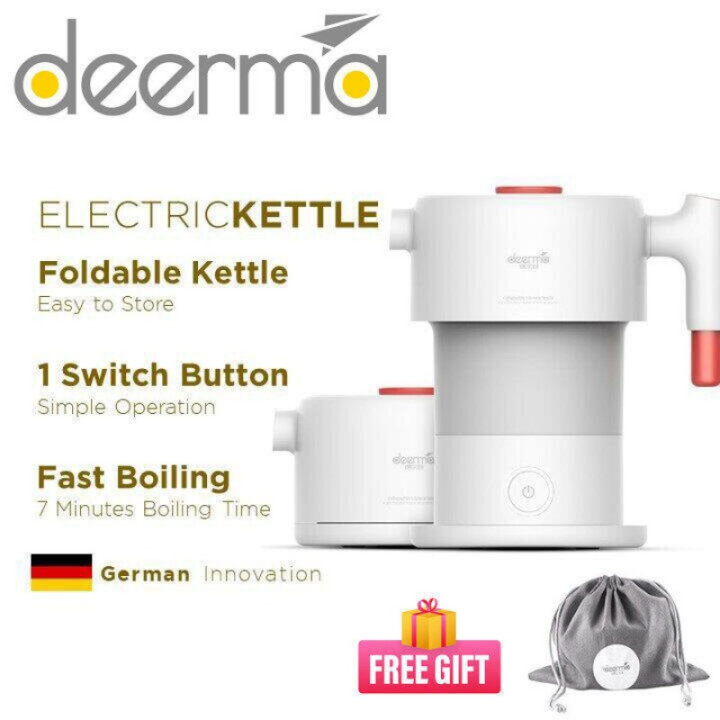 Portable Electric Travel Kettle Fast Water Boil Small Tea Pot Mini