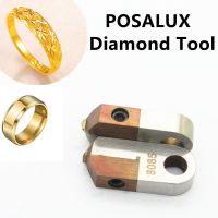 Outils de polissage de bijoux exécutifs diamant plat en forme de V laser MCD coupe Posalux pour or argent couteau à graver en laiton