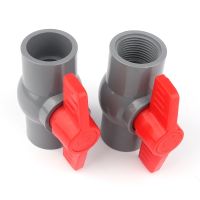☌ 1pc 20 25mm Globe Valve Water Pipe Connector Garden Irrigation System PVC Connectors Aquarium Fittings Water Supply Tube Joint