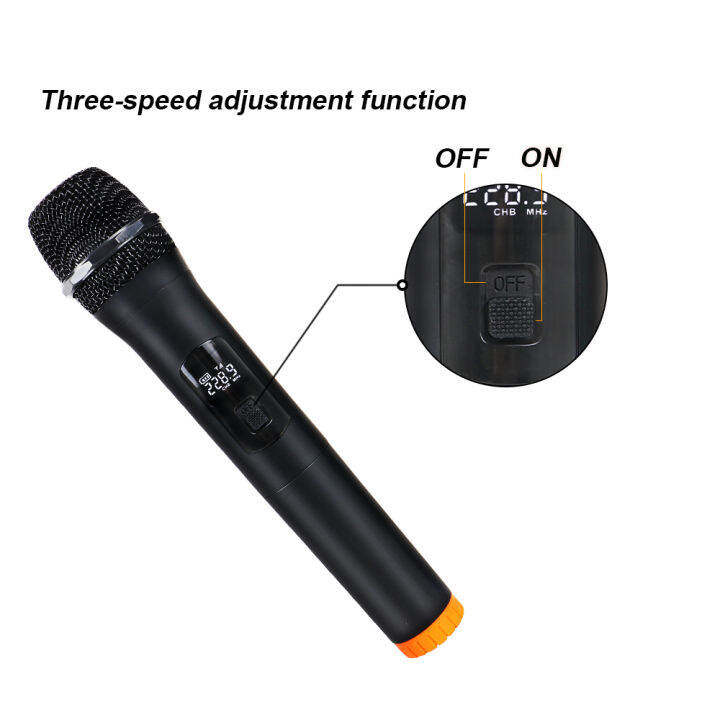 ไมโครโฟนไร้สาย-x110v-มือถือชาร์จแบตเตอรี่ลิเธียมตัวรับสัญญาณแบบพกพาใช้งานง่ายสำหรับโบสถ์ปาร์ตี้บ้านโรงเรียน