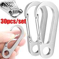 10/20/30pcs Carabiners Clasp Buckle Keychian Outdoor Camping Hiking Alloy Hooks Keychains