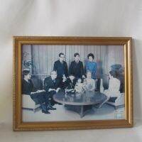 【額入り】昭和天皇 天皇陛下 家族写真 [Framed] Showa Emperor His Majesty the Emperor Family Photo รูปพระมหาจักรพรรดิ และครอบครัว กรอบไม้ทอง 46x35 cm