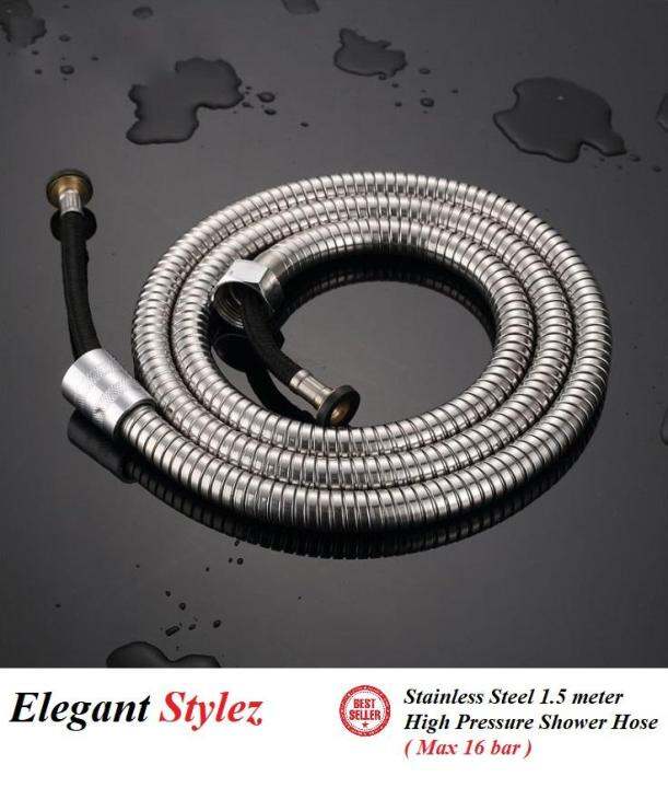 KOEN STAINLESS STEEL HIGH PRESSURE SHOWER HOSE 1.5 METER Lazada