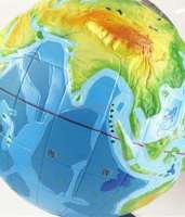โมเดลลูกโลกภายในโลกสามมิติแบบจำลองโครงสร้างภายใน32ซม. อุปกรณ์การสอน Alat Peraga Mengajar ภูมิศาสตร์มัธยมต้น