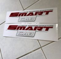 BP. สติ๊กเกอร์ SMART CAB สีแดง ติดกระจกแค๊ป วีโก้ ปี 2008-2011 ราคาต่อคู่