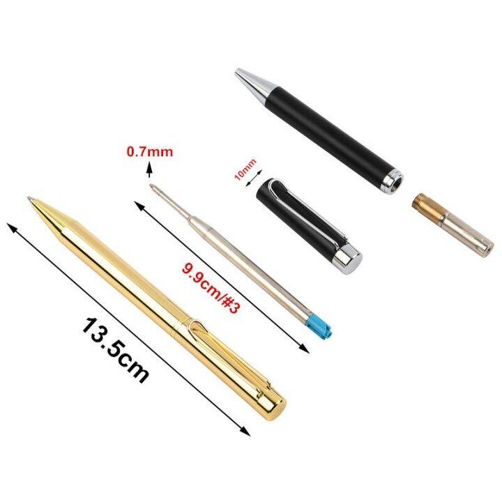 genkky-metal-pen-in-ballpoint-pen-0-7mm-blue-black-refills-ball-promotion-gift-luxury-pen-for-school-office-supplies-pens