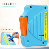 Elector AUA-550 Fiber end Face cleaning BOX SC/FC/ST/LC Connector เช็ดเครื่องมือไฟเบอร์หน้าแปลนอะแดปเตอร์ทำความสะอาด pigtail CLEANER