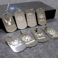 Honkai Impact 3 Seele Vollerei Yae Sakura Raiden Mei Dog ID Tags Necklace Aime Pendant Chain Choker Accessories Jewelry Gift