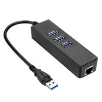 ฮับ USB BELLE 3.0 RJ45กิกะบิตอีเธอร์เน็ตแลนตัวแปลงเครือข่ายฮับพร้อมพอร์ต3พอร์ต